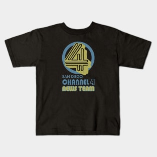 Anchorman San Diego Channel 4 News Team Logo Kids T-Shirt